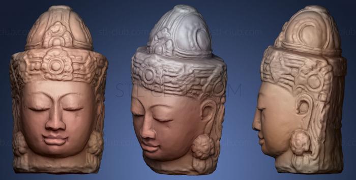 Stone Buddha Head